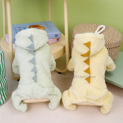 Winter Warm Fleece Pet Dog Jumpsuit for Small Medium Dogs Puppy Cat Pajamas Coat Chihuahua Clothes Pets Costume Yorkie Outfits