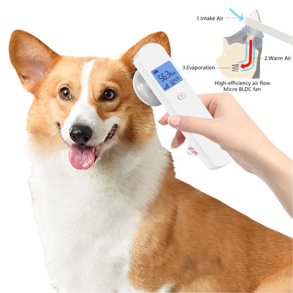 Cat Ear Dryer Pet Ear Dryer Pet Ear Dryer Quick Drying One Click Start Cats Dogs Ear Water Drying Device for Bathing Grooming