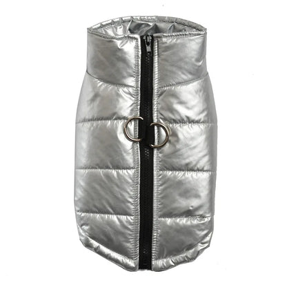 Waterproof Pet Jacket Winter Warm Dog Clothing Outdoor High Neck Vest Coat With D-ring For Small Medium Dogs Cats Chihuahua