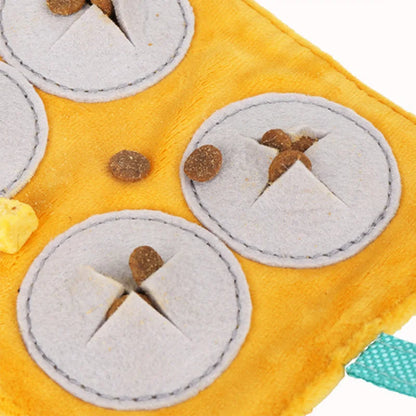 Plush Pet Dog Sniffing Toys Interactive Dog Squeaky Toy Bite-Resistant Pet Chew Toy for Small Medium Large Dogs Pet Supplies