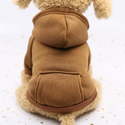 Winter Dog Hoodies Sweatshirt Jacket for Small and Medium Dog Pet Coat Puppy Clothes Chihuahuas Bulldog Costume Puppy Pet Autumn