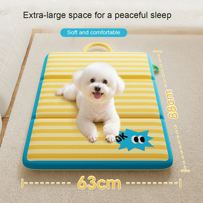 Pet Mat Waterproof Foldable Soft Washable Cushion Breathable Warm Reversible for Puppy Kitten Multi-functional use