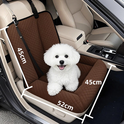 Pet car seat bed cat dog kennel removable washable outdoor car seat cushion safe comfortable suitable for both home travel use