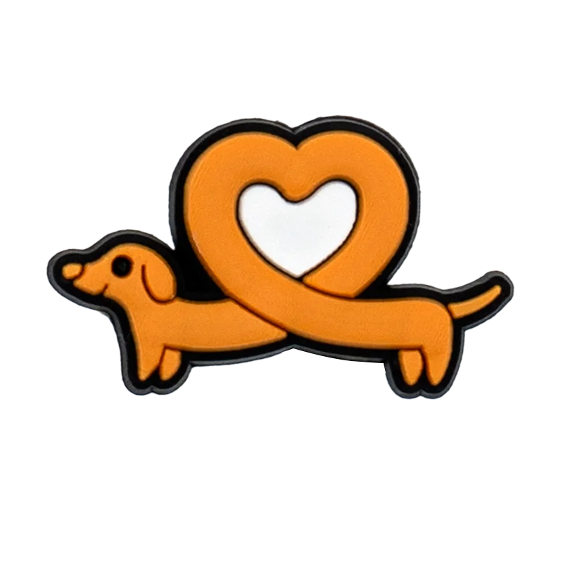 1pcs PVC Dog  Dachshund Corgi Paw Shoe Charms Shoe Decorations Accessories Pins for Women Men Kids Gift,Bulldog Clog Buckles