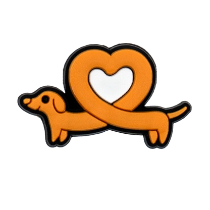 1pcs PVC Dog  Dachshund Corgi Paw Shoe Charms Shoe Decorations Accessories Pins for Women Men Kids Gift,Bulldog Clog Buckles