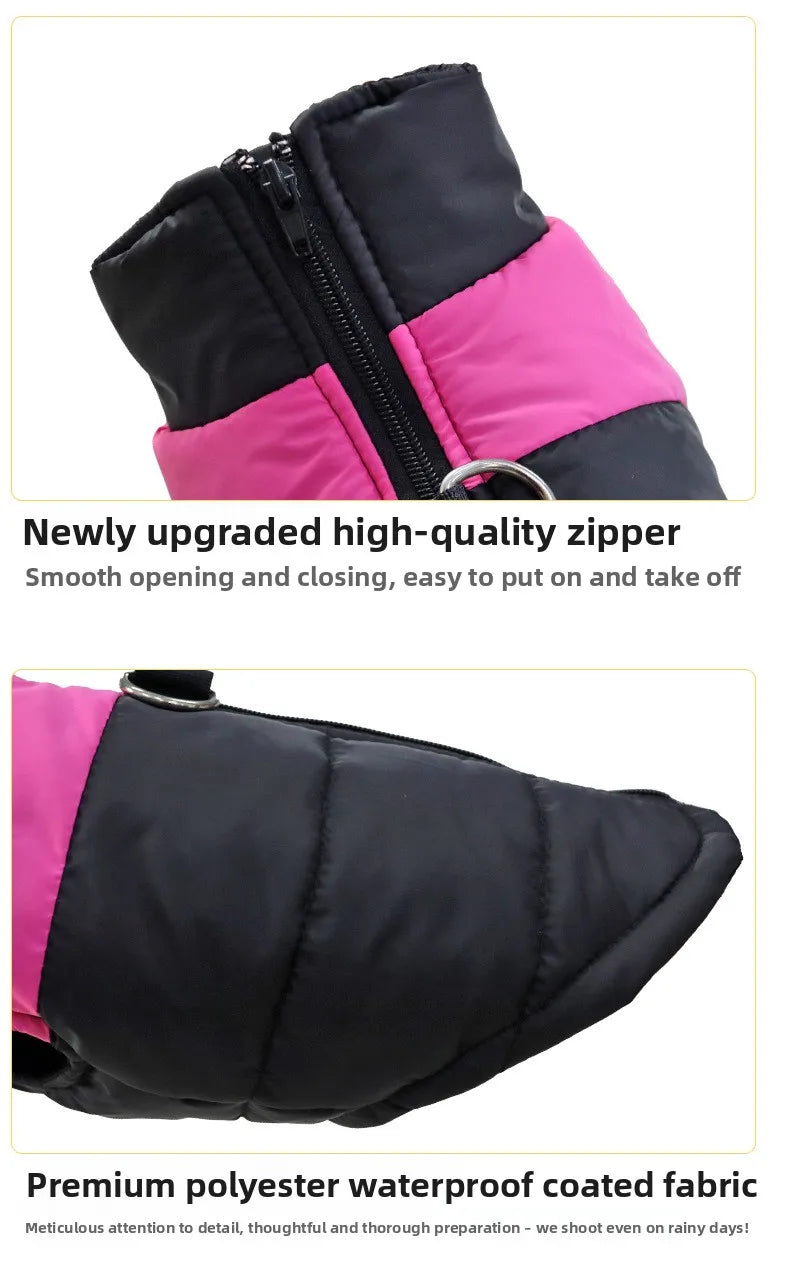 Winter Pet Clothes Warm Big Dog Coat Puppy Clothing Waterproof Vest Jacket For Small Medium Large Dogs Golden Retriever
