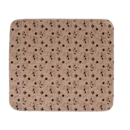 Waterproof Dog Pet Diaper Mat Reusable 3 Layer Absorbent Dog Bed Cat Diaper Pad Bone Paw Print Seat Cover Mat for Sofa Bed Floor
