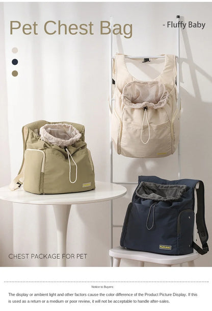 Pet Chest Bag Portable Dual-purpose Chest Dog Backpack  Cat Large Capacity Carrier  Dog Bag Carrier