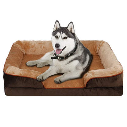 Extra large orthopedic dog bed washable sofa bed, support foam pet sofa bed, removable pet dog sofa and dog bed for all seasons