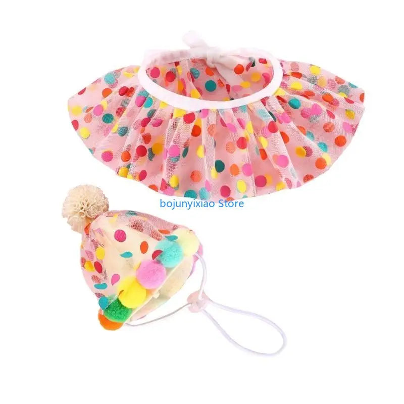 900B Pet Birthday Hat Bandanas Bib Crowns Headwear Dog Festival Party Accessories