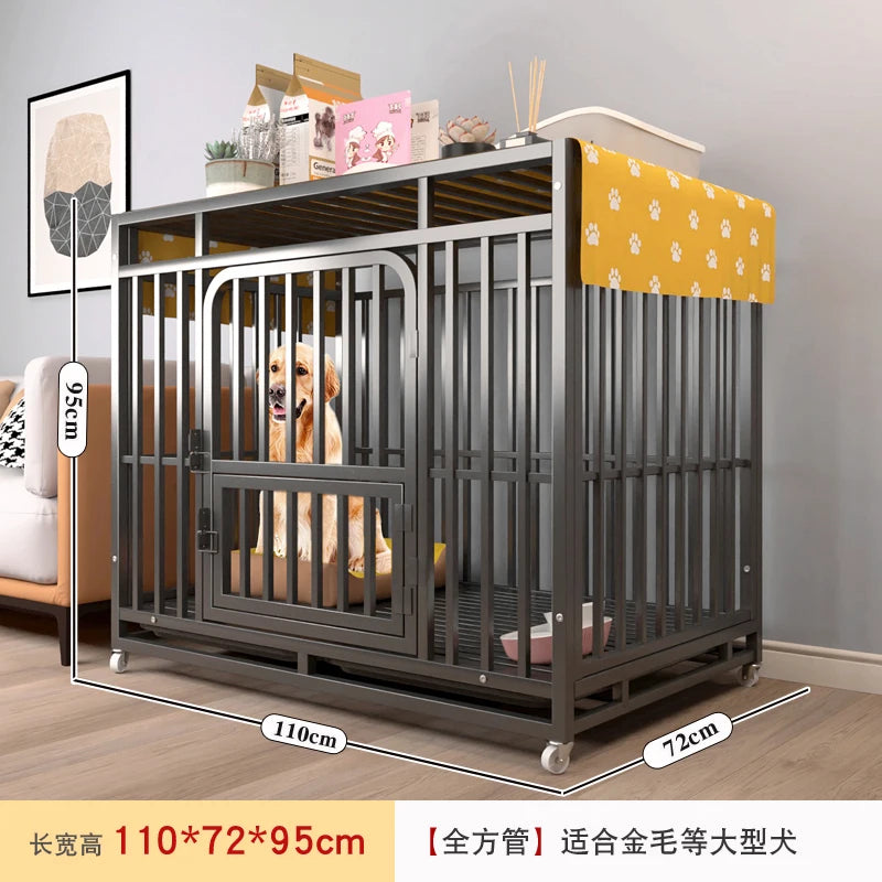 the ROLL-AWAY KENNEL - Bold Reinforced Dog Cage