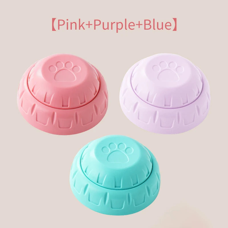 Pet Communication Button Dog Toys Recordable Pet Speaking Training Dog Talking Button Cute Claw Print Pattern Dog Accessories