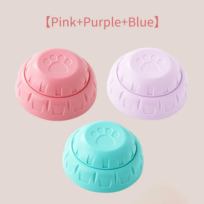 Pet Communication Button Dog Toys Recordable Pet Speaking Training Dog Talking Button Cute Claw Print Pattern Dog Accessories