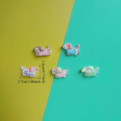 5pcs Cartoon transparent long dog Fridge Magnet Photo Wall message board Bulletin board decoration Magnetic stickers Home Decor