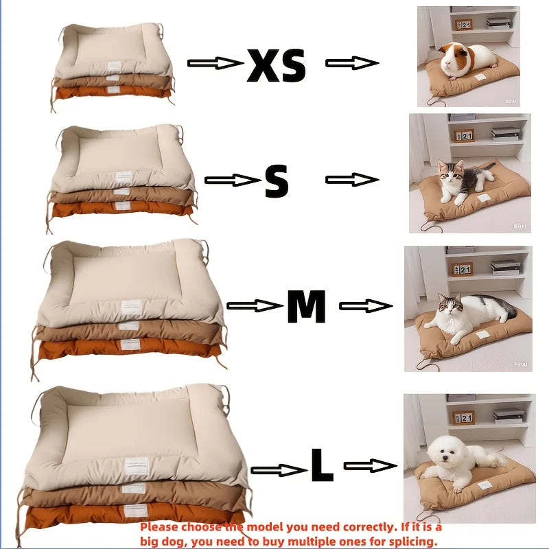 Cozy & Durable Pet Bed for Small to Medium Dogs and Cats Soft Durable Polyester Easy to Clean Store Four Corners for Easy Tying