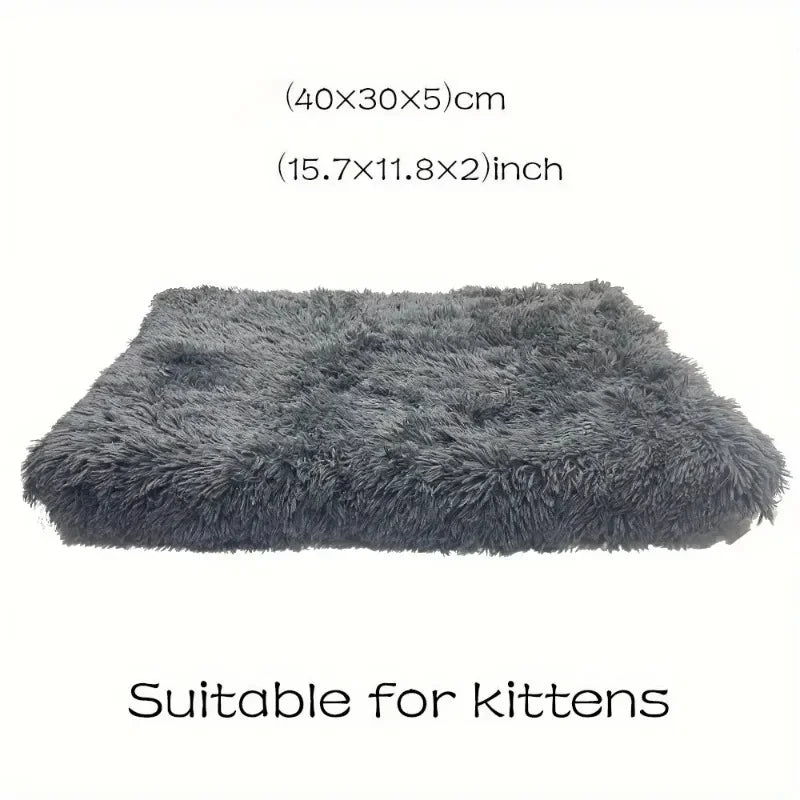 Soft Plush Dog Bed Cat Beds for Small Medium Large Dogs Removable for Cleaning Puppy Cushion Claming Dog Bed Dog Winter Supplies