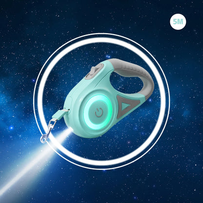 the LUMILEAD LED LEASH - LED Retractable Dog Leash with Light for Puppies/Small/Medium/Big Dogs/Cats, Pet Harness Straps Collar Accessories, 3m 5m Roulette