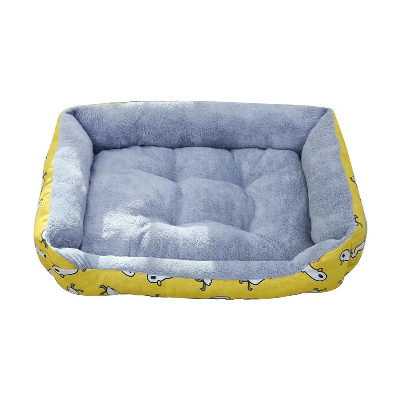 Pet Large Dog Bed Warm House Candy-colored Square Nest Pet Kennel For Small Medium Large Dogs Cat Puppy Plus Size Dog Baskets ﻿
