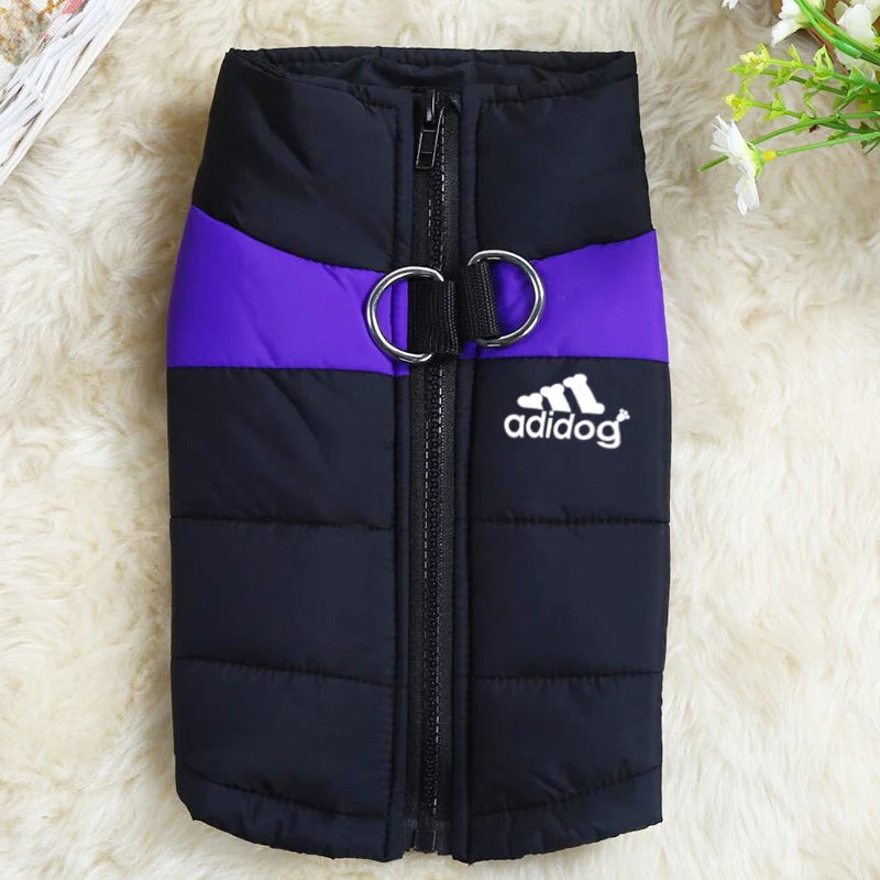 Waterproof Warm Dog Clothes Pet Coat Winter Vest Padded Zipper Jacket Dog Clothing for Small Medium Big Dogs The Dog Face Outfit