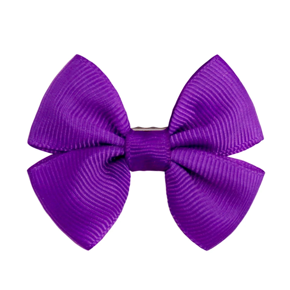 2PCS Solid Dog Bows Dog Hair Clips Pet Bowknot Doggly Hair Grooming Products For Puppy Kitten Dog Hair Barrette Pet Accessories