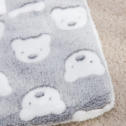 Comfortable Cat And Dog Sleeping Mat, Warm Blanket, Cartoon Double-Sided Pet Mat
