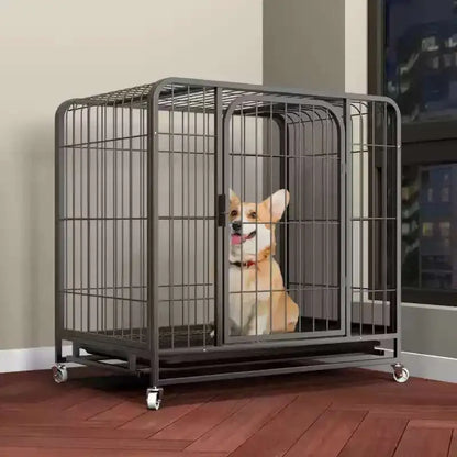 Household Indoor and Outdoor Dog Cage Large Dog Medium Dog Cage with Toilet Golden Retriever Labrador Cage Pet Supplies House