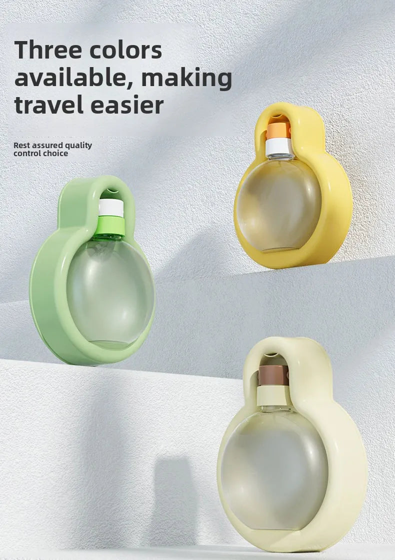 Bulb water bottle Pet Outing Water Cup Dog Portable Foldable Kettle Large Capacity Dog Bowl Out Drinking Water Feeder