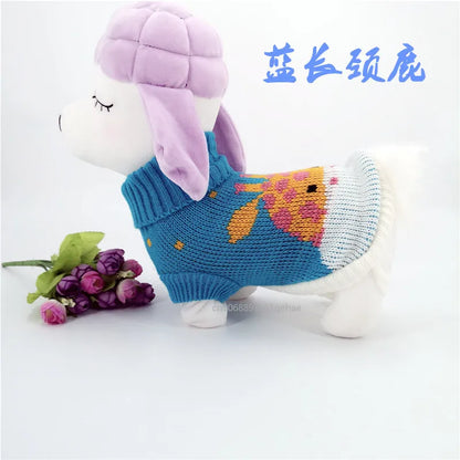 the PAWFROST COZY KNIT PET SWEATER - Small Cat/Dog Sweater/Pullover, Winter Dog Clothes for Small Dogs, Chihuahua/Yorkies Puppy Jacket, Pet Clothing Christmas