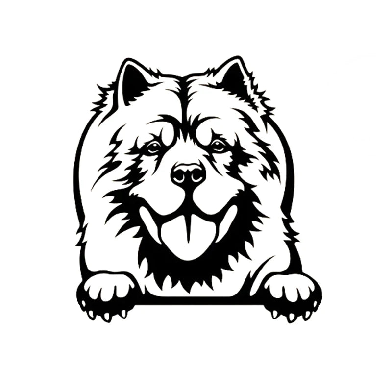 Cars Accessorie Decals Funny Dog With Name Car Decal Dogs Pet Animals Laptop Vinyl Sticker For Apple MacBook Pro/Air Decoration