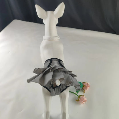 Female Dog Skirt Edge Physiological Pants Washable And Reusable Anti-Harassment Pet Dog Diaper Pants