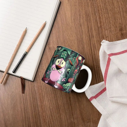 Personalized C-Courage The Cowardly Dog Coffee Mug DIY Ceramic Milk Tea Mug Cup