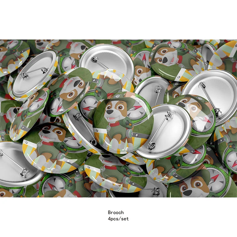 Paw Patrol Dark green dog disposable Birthday Party Decorations Tableware Balloons Birthday Decor Party Supplies Gifts for Boys