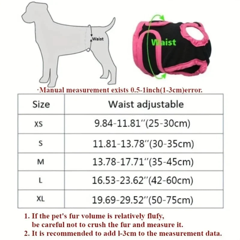 Washable Dog Diapers Physiological Pant Female Puppy Panties Shorts Underwear Cotton Female Dog Diper Panties Dog Cat Clothes