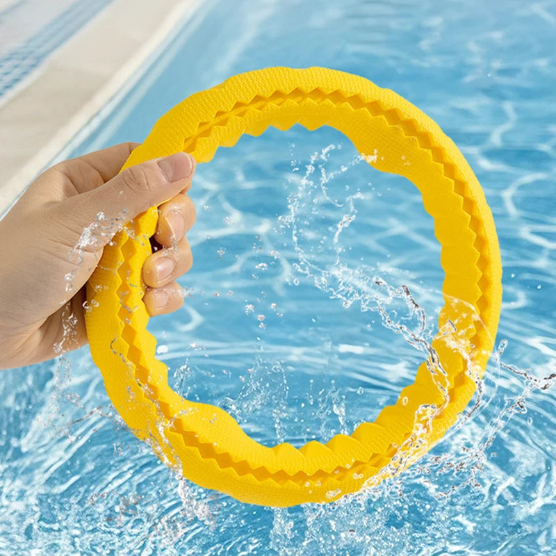 TPR Dog Toy Interactive Pet Flying Disk Training Ring Bite-Resistant Floating Toy for Dogs Aggressive Chewing Pet Toys