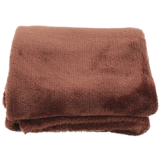 the PAWMOCHA FLEECE BLANKET - Flannel Pet Blanket, Coffee Solid Color Lightweight Super Comfy Warm Elaborate Needle Stitching for Pets
