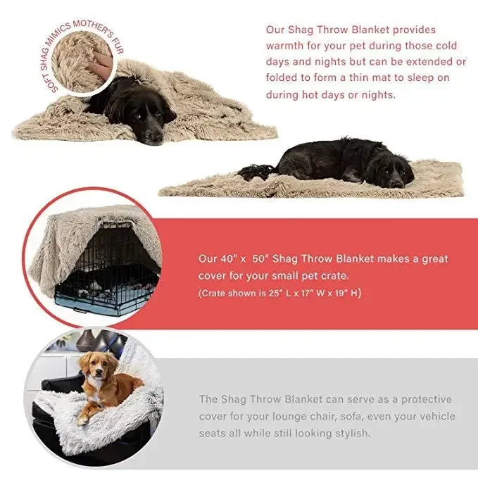 100x75 cm Winter Dog Bed Cushion Blanket Warm House Soft Warm Large Dog Cat Kennel Soft Bed Pad Fit All Pet Puppy Sleeping Mats
