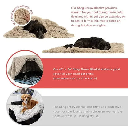100x75 cm Winter Dog Bed Cushion Blanket Warm House Soft Warm Large Dog Cat Kennel Soft Bed Pad Fit All Pet Puppy Sleeping Mats