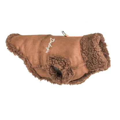 British Style Dog Jacket Lamb Fleece Winter Warm Dog Clothes for Small Dogs Puppy Costume Chihuahua Coat Pet Pug Yorkie Outfits