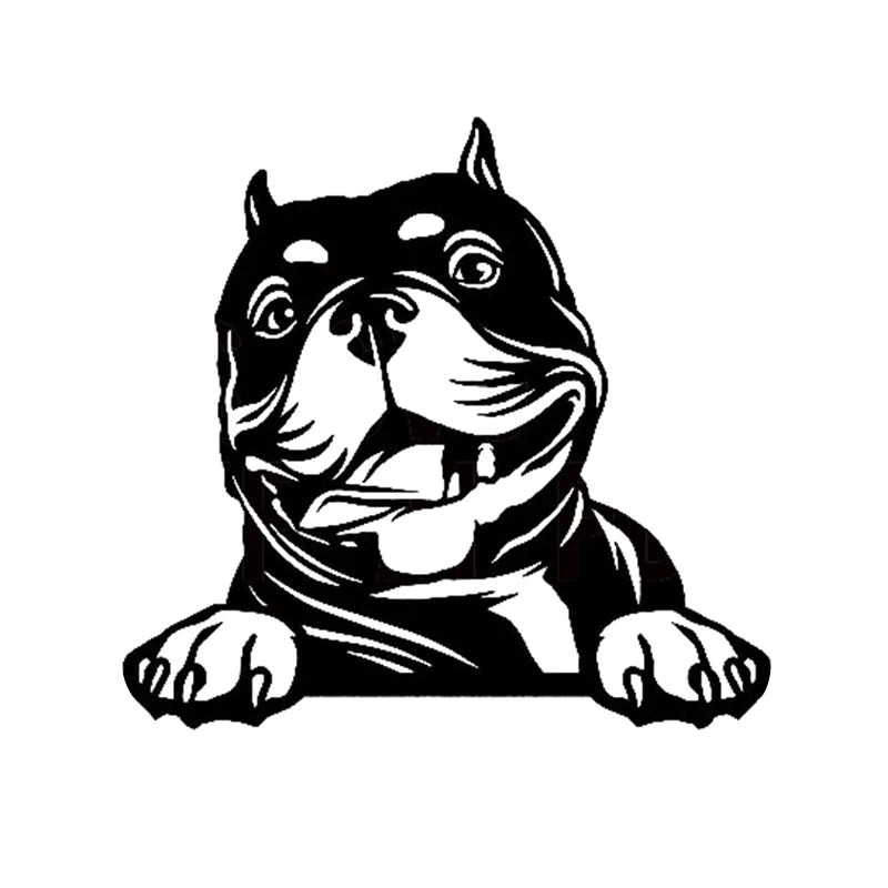 Cars Accessorie Decals Funny Dog With Name Car Decal Dogs Pet Animals Laptop Vinyl Sticker For Apple MacBook Pro/Air Decoration