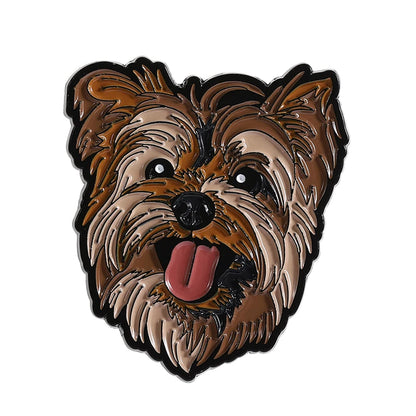 Cute Golden Retriever Border Collie Beagle Collie Enamel Pin Cartoon Pet Dog Animal Brooch Lapel Badge Jewelry Gifts For Friends