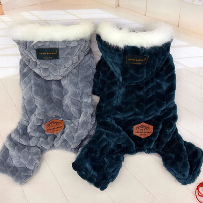 Winter Warm Pet Dog Jumpsuit Windproof Dog Clothes for Small Dogs Chihuahua Jacket Yorkie Costumes Shih Tzu Coat Poodle Outfits