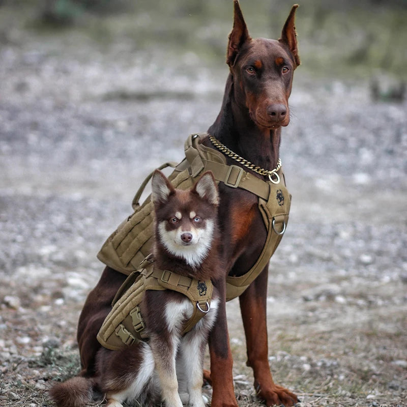 OneTigris Aire Mesh No-Pull Dog Harness Tactical Service Dog Vest Military Style Dog Clothes with Handles for Walking Training