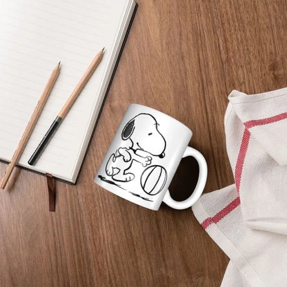 Manga Snoopy Woodstock Cartoon Dog Coffee Mug DIY Customized Ceramic Tea Milk Mug