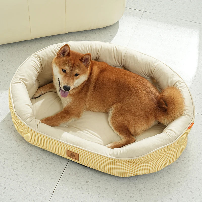 Winter Dog Bed Imitation Cotton Velvet Dogs Mat Beds Fluffy Soft High Rebound Pet Bed For All-season Pet Dog Accessories