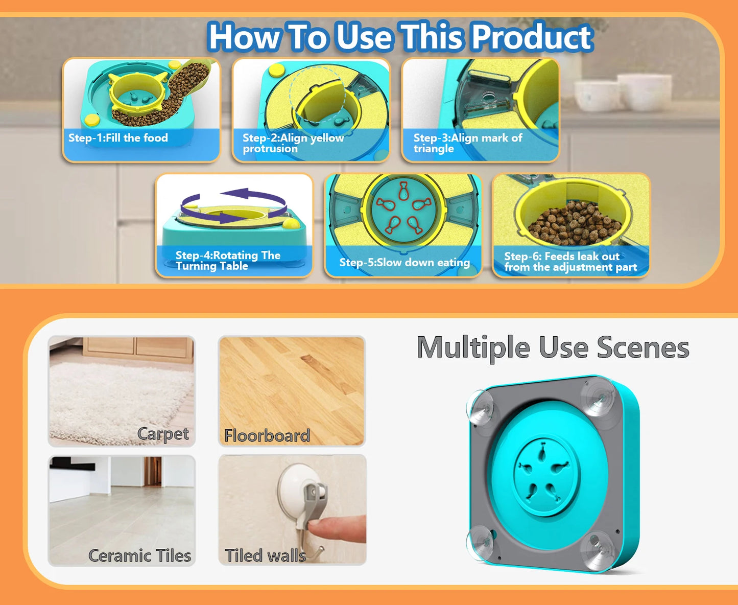 3in1 Interactive Dog Puzzle Toys - Fun Slow Feeder Brain Education Treat Puzzles with IQ Squeak Design - Educational Dog Toys