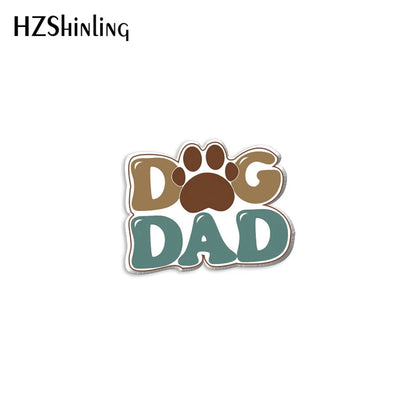 2023 New Dog Lover Acrylic Lapel Pin Heart Paw Epoxy Butterfly Clasp Pin Handmade Butterfly Brooch