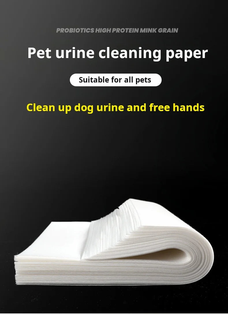 50pcs Dog＆Cat Urine Absorption Paper Pet Urine Absorption Sheets Puppy Specific Disposable Absorbent Diapers Urine Wiping Paper