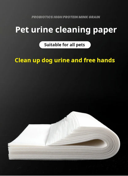50pcs Dog＆Cat Urine Absorption Paper Pet Urine Absorption Sheets Puppy Specific Disposable Absorbent Diapers Urine Wiping Paper