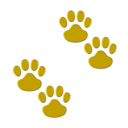 1/2/4Pairs 3D Stickers Paw Animal Dog Cat Cool Design Bear Foot Prints Footprint Decal Car Stickers for Auto Motorcycle