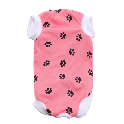 Pet Cat Recovery Surgical Costume Pet Dog Sterilization Clothes Pet Physiological Pants Anti-licking Vest for Abdomen Protect